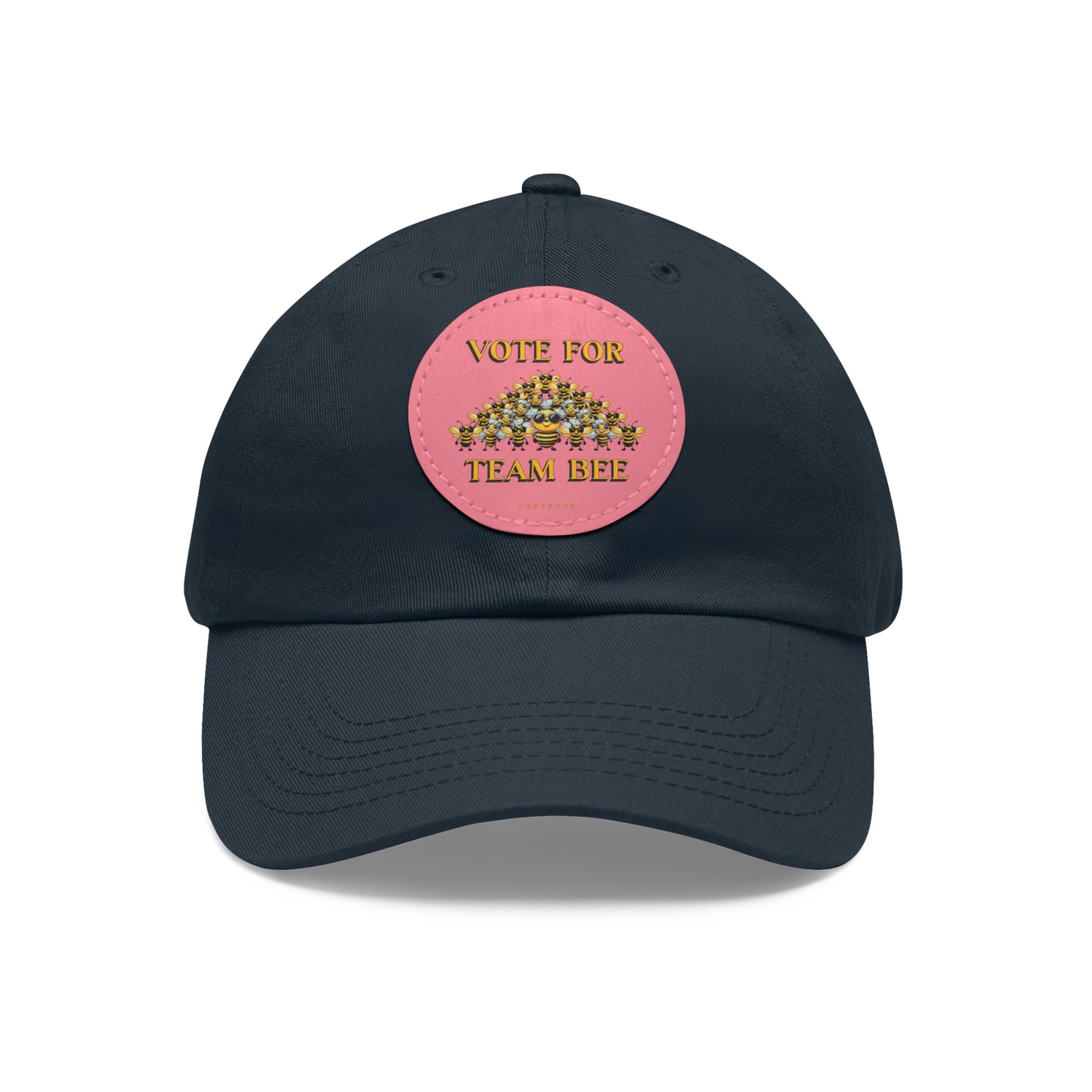 Vote for Team Bee beeasone Hat with round leather patch