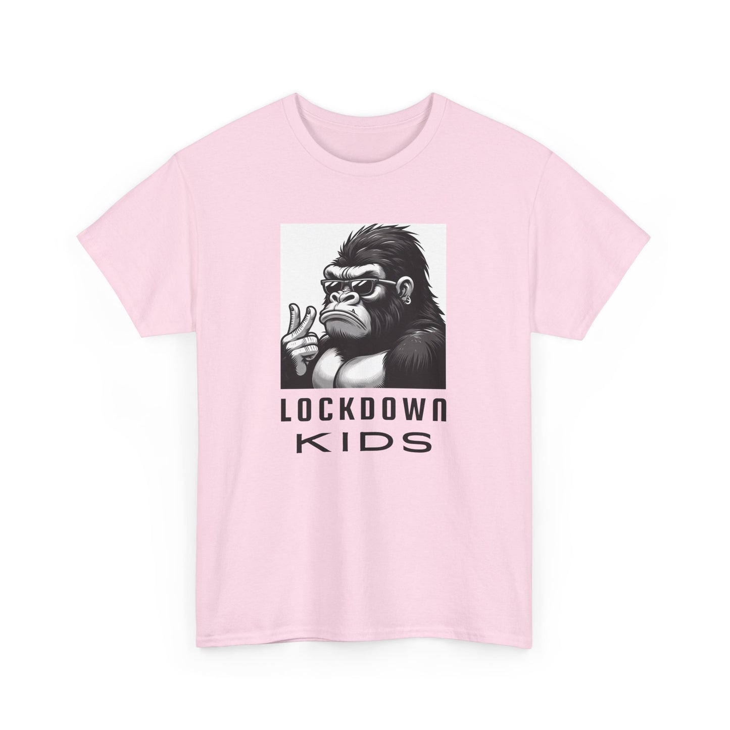 Lockdown Kids Big Gorilla - MF Heavy Cotton available in diff colors and teenage - adult sized tshirt