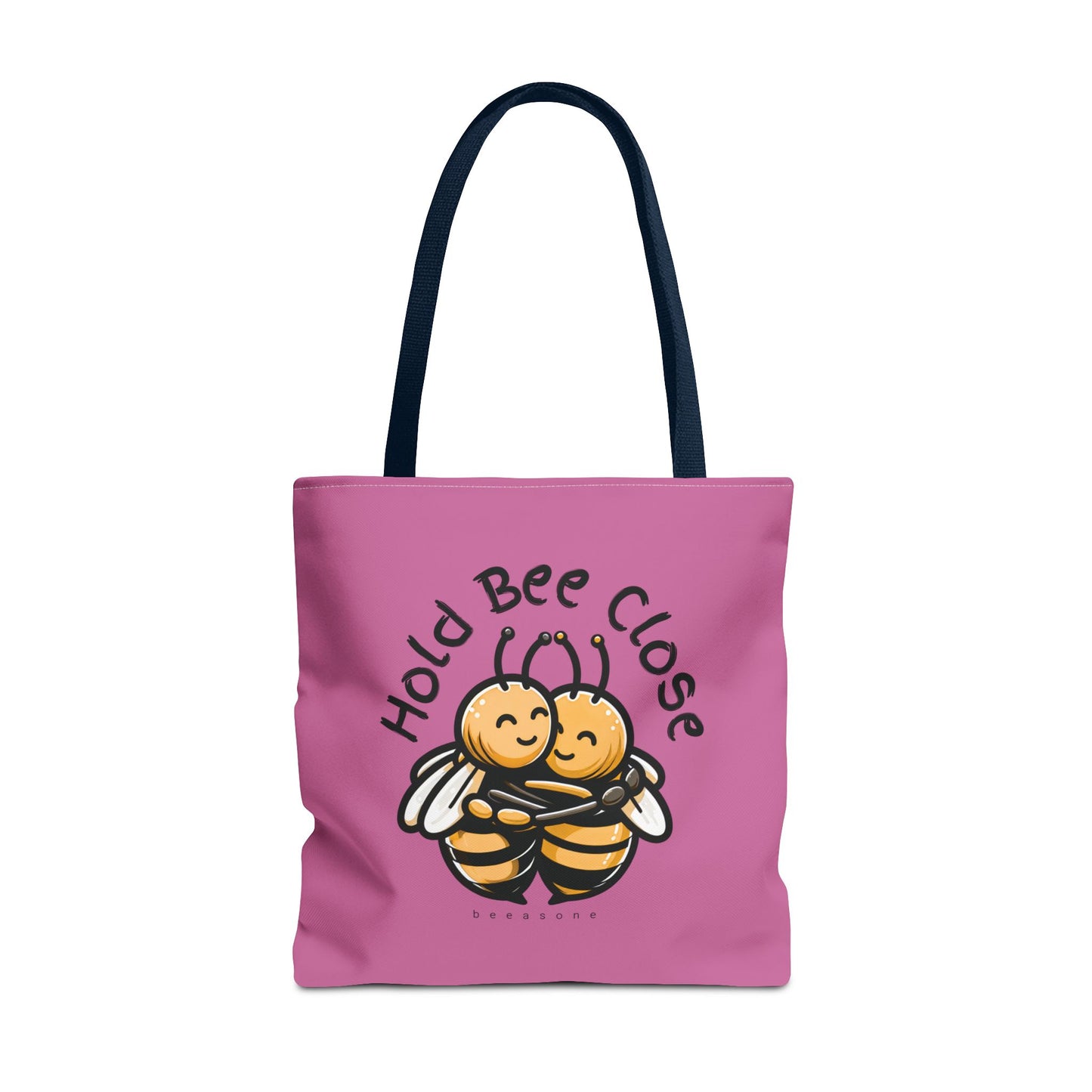 Hold bee close beeasone stylish light pink tote bag