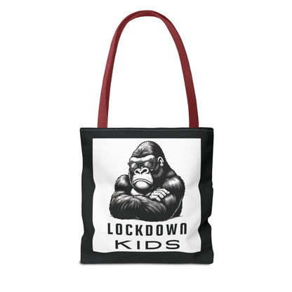 Lockdown Kids - T o t e  B a g - V6i on one side & Folded Gorilla on the other