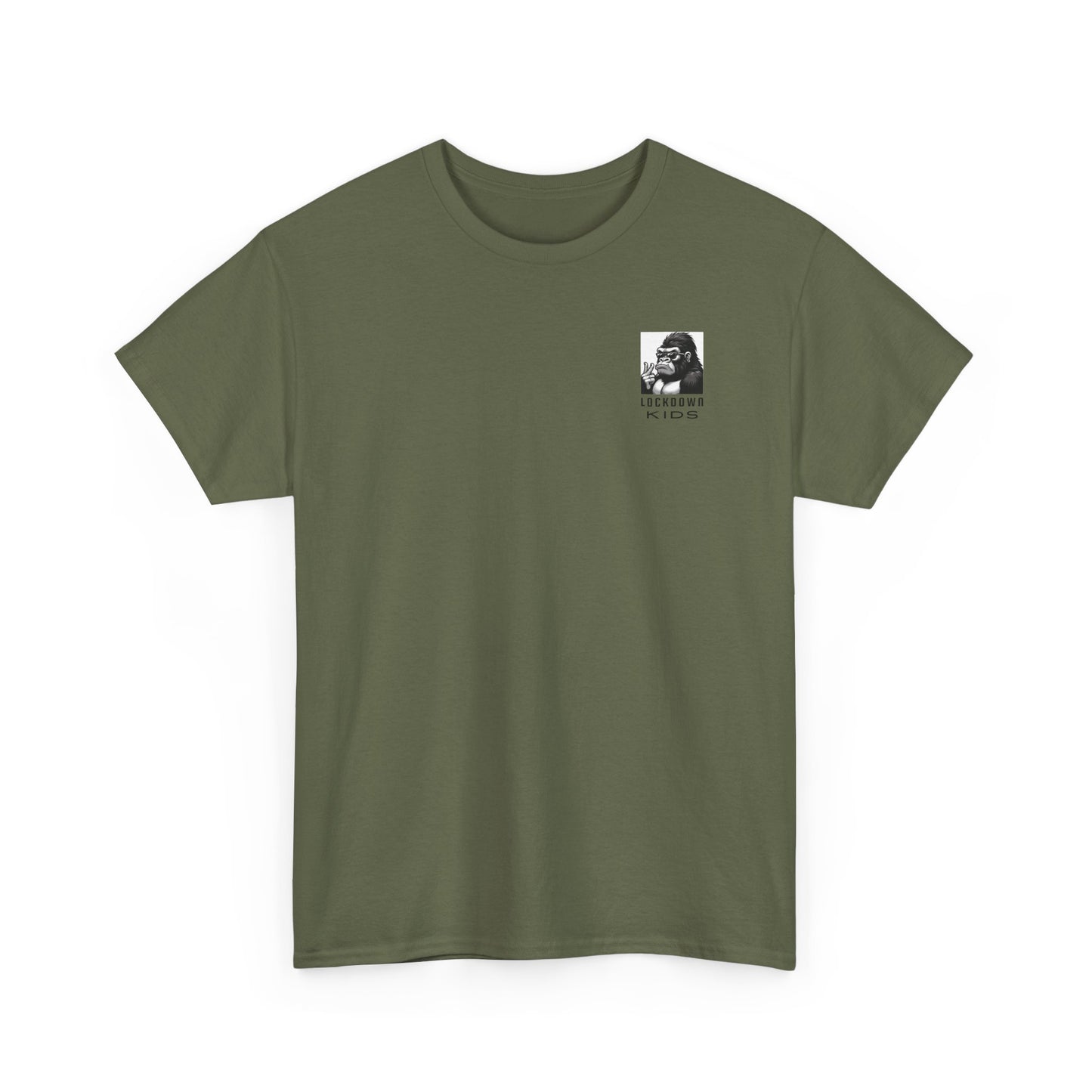 Lockdown Kids Small Gorilla - MF Heavy Cotton available in diff colors and adult sized tshirt