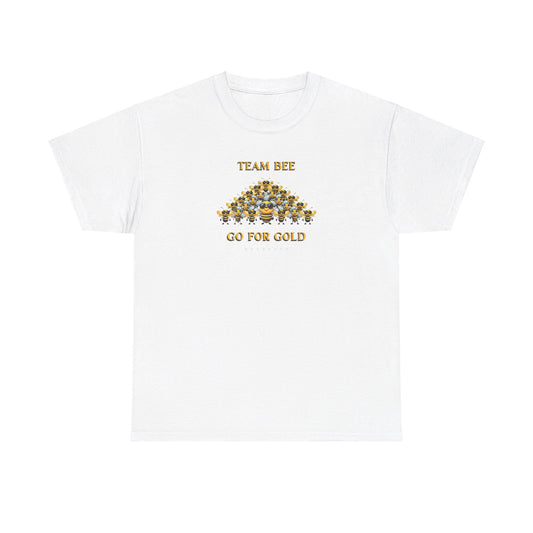 Team bee go for gold beeasone Adult Heavy Cotton T-shirt available in diff colors and sizes