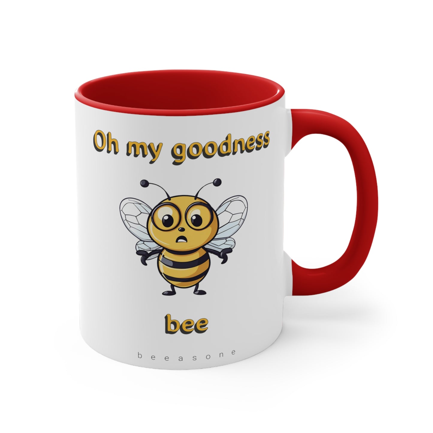 Oh My Goodness Bee beeasone coloured Coffee Mug 325ml (Standard 11oz)