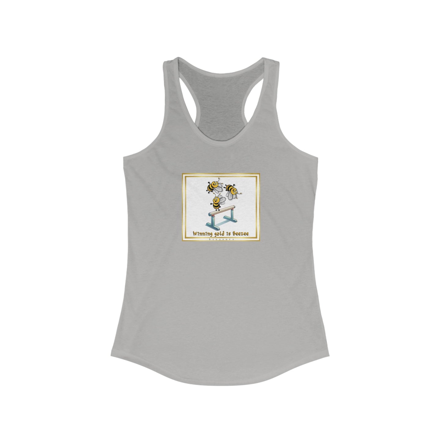 Winning gold gymnastics beeasone Women's Ideal Cool Racerback Tank Top