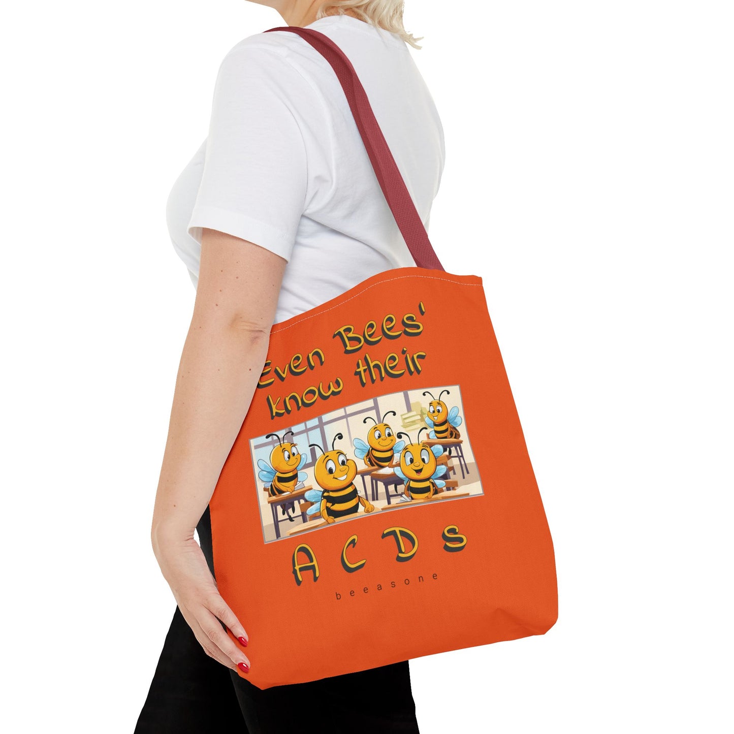 Even bees know their A C D s beeasone stylish orang Tote Bag Special Spelling Bee Promotion