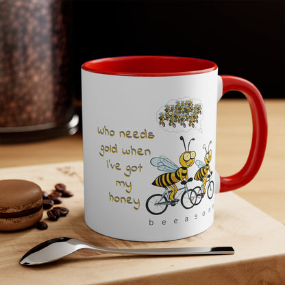 Who needs gold beeasone coloured Coffee Mug 325ml (Standard 11oz)