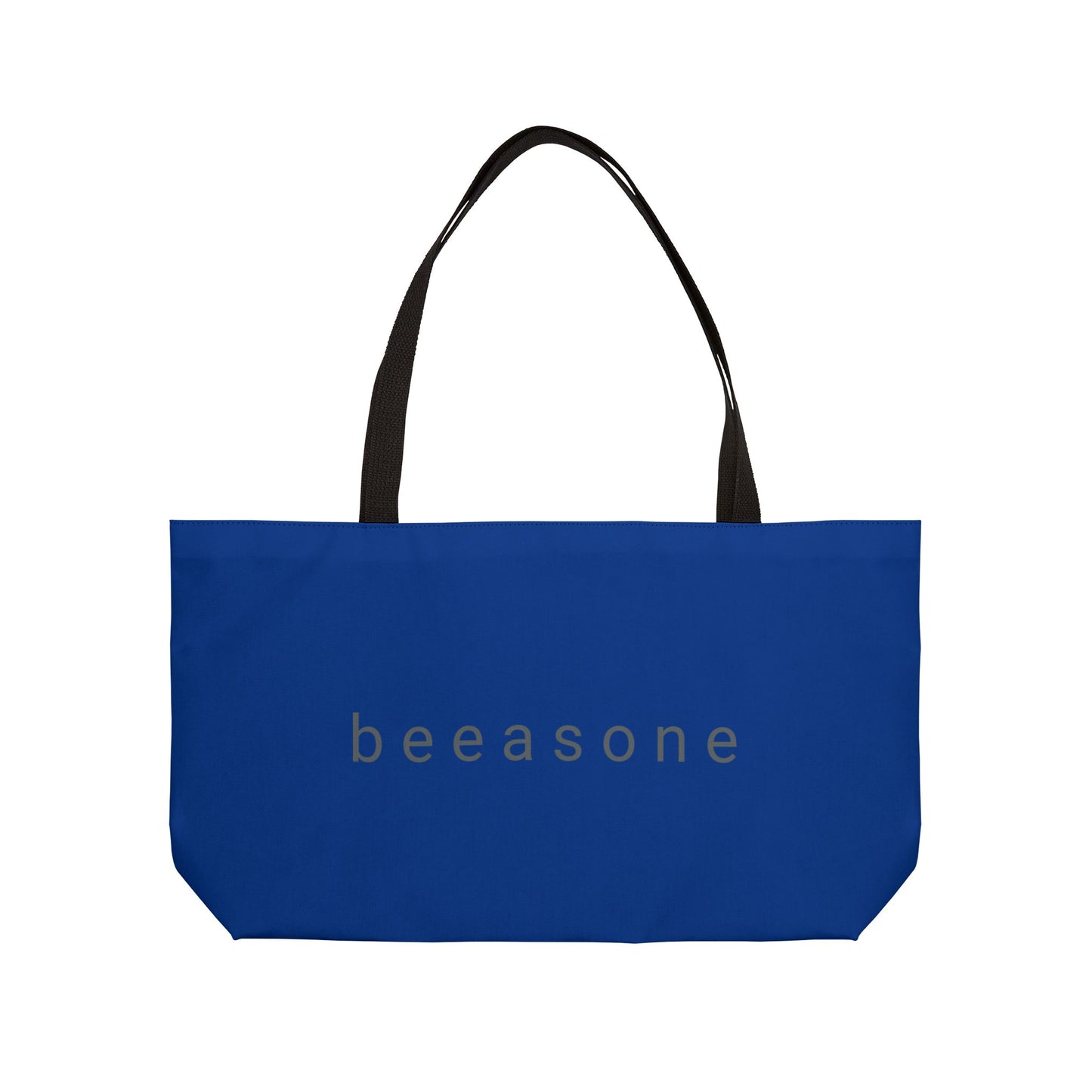 Life's happier with bees beeasone weekender tote bag dark blue