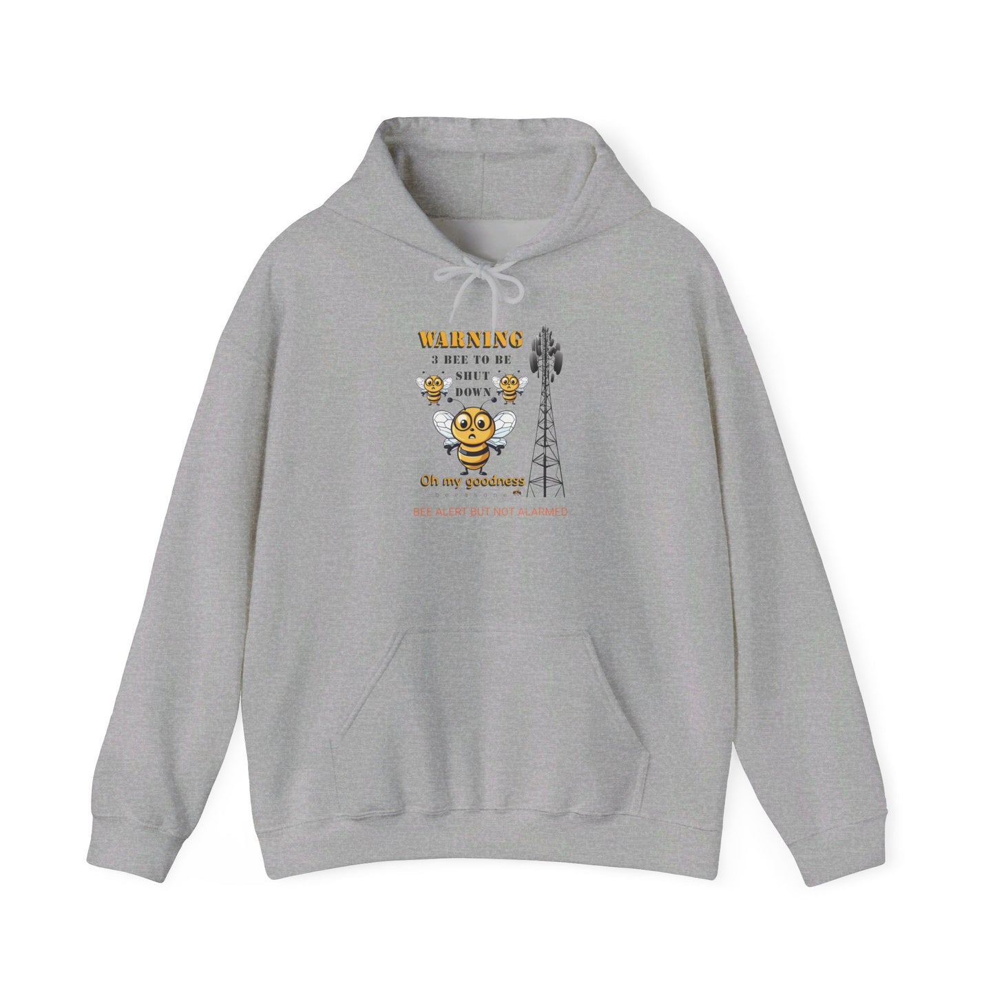 WARNING 3 Bee Network Shutdown beeasone Unisex Heavy Blend™ Hooded Sweatshirt available in diff colors and sizes