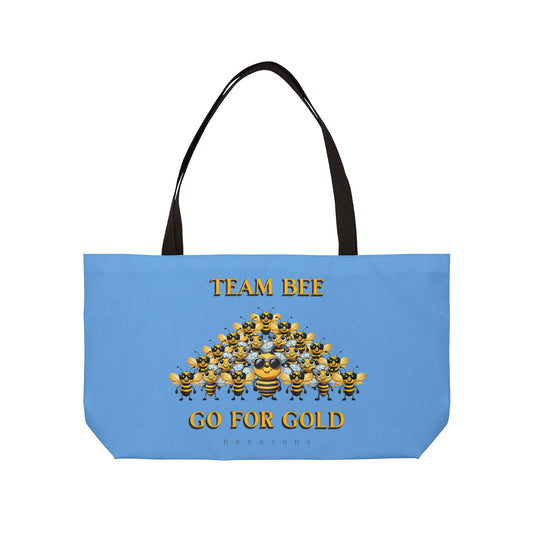 Team Bee beeasone sports tote bag light blue