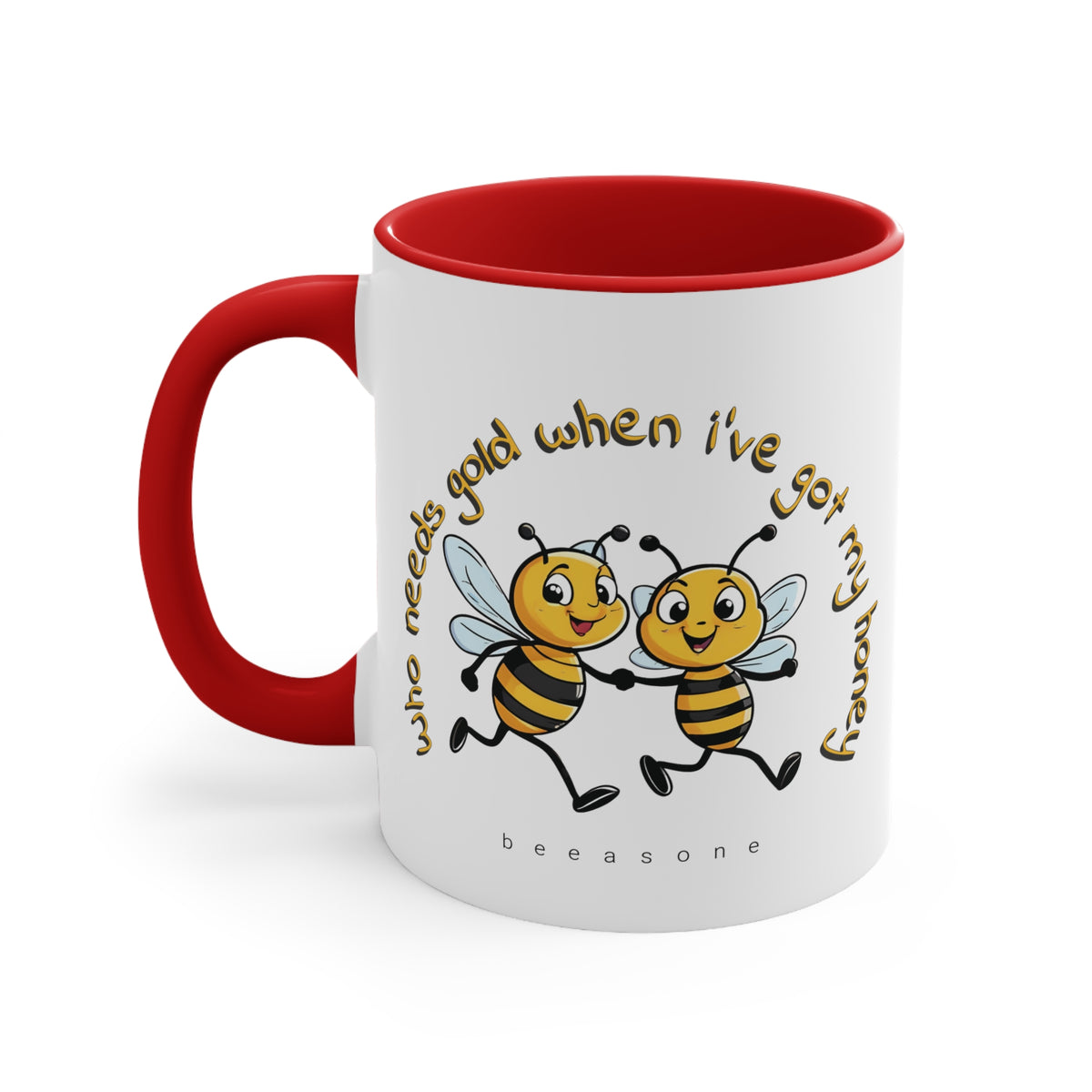 Gold (honey) beeasone coloured Coffee Mug 325ml (Standard 11oz)