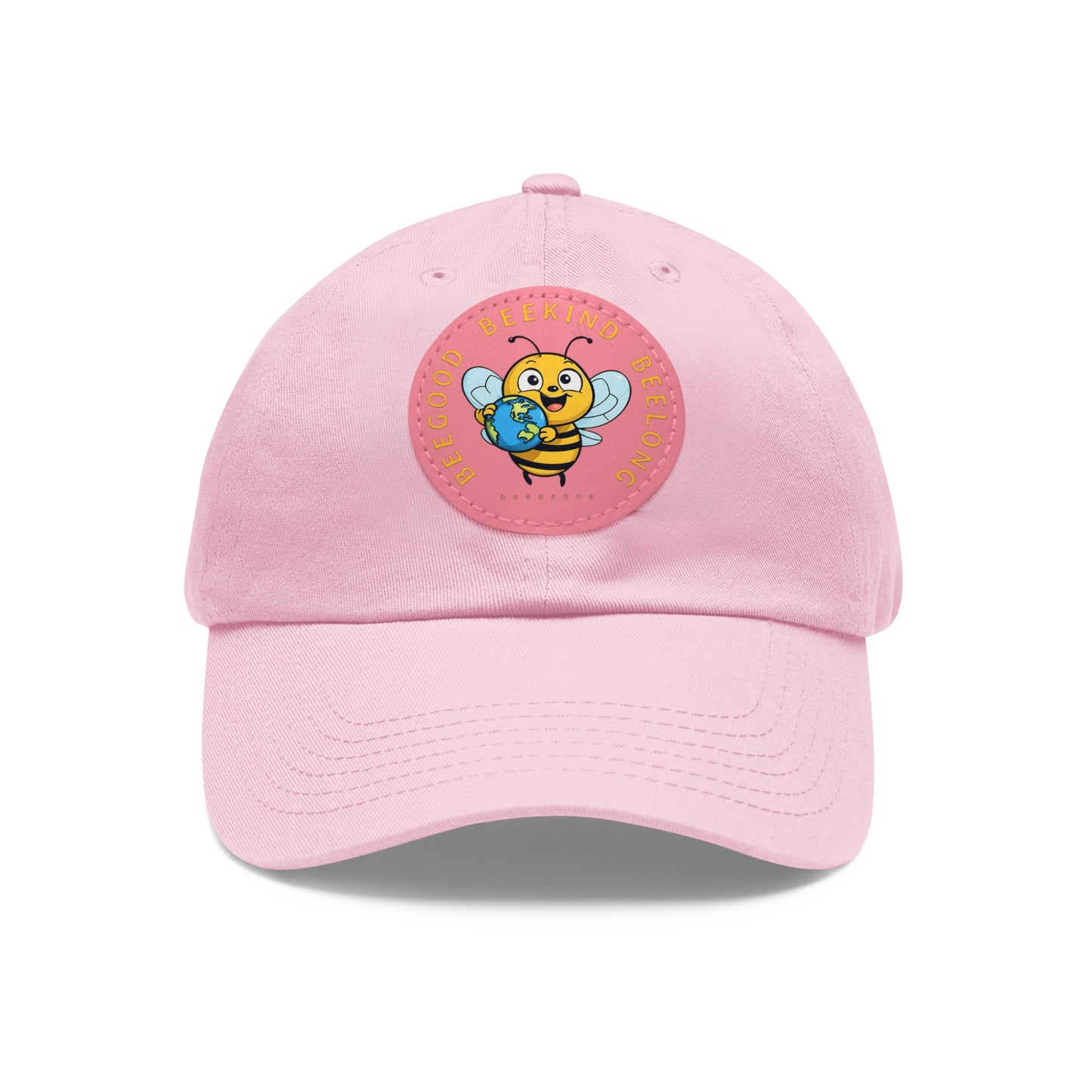 Be kind beeasone Hat with round leather patch