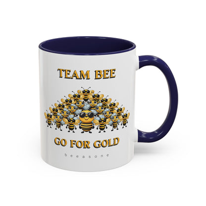 Team Bee Going for Gold beeasone Hot Chocolate or Coffee Mug 11oz (325mls) or 15oz (443mls)