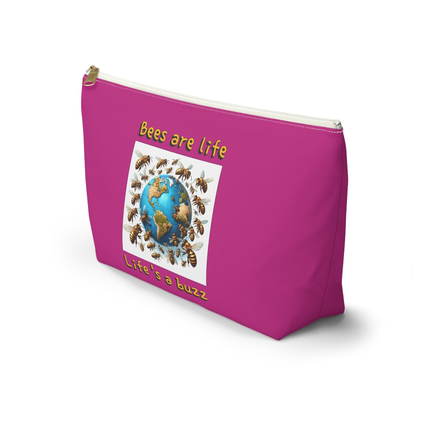 Bees are life beeasone beautiful pink accessories / cosmetics pouch