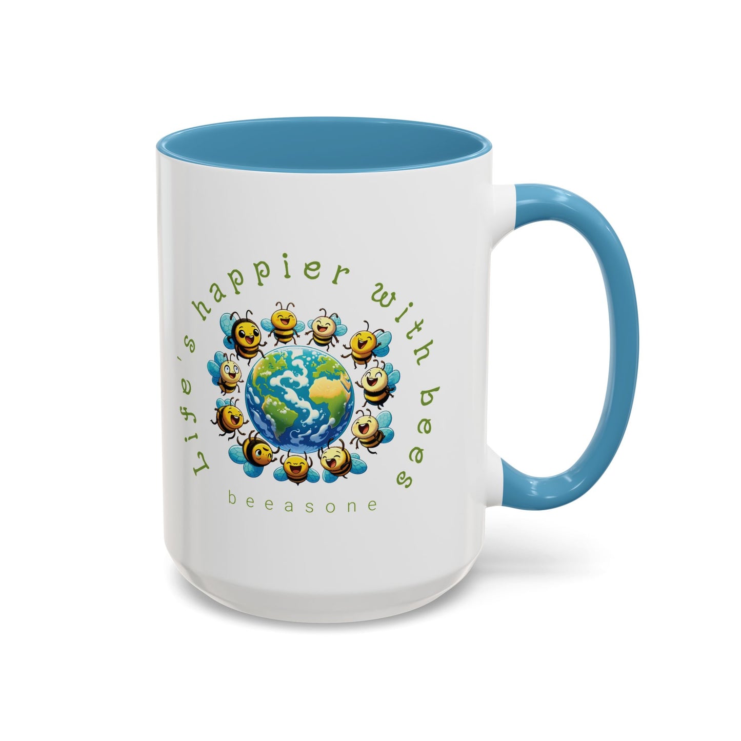 Life's Happier beeasone Hot Chocolate or Coffee Mug 11oz (325mls) or 15oz (443mls)