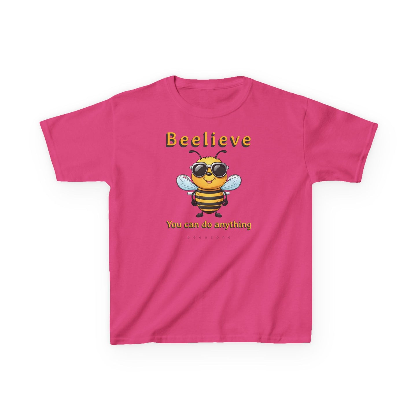 Beelieve you can do anything beeasone  Kids tee - Heavy Cotton™ Tee available in dif colors and sizes