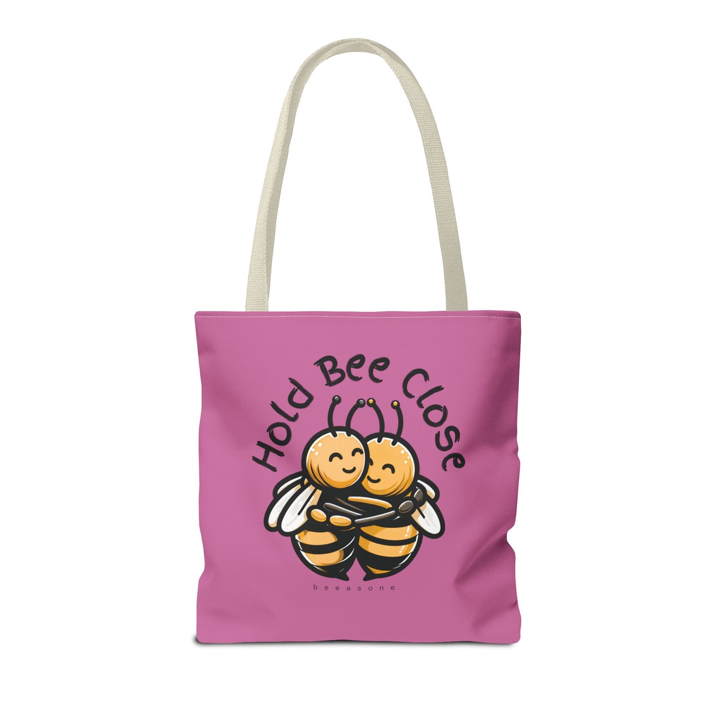 Hold bee close beeasone stylish light pink tote bag