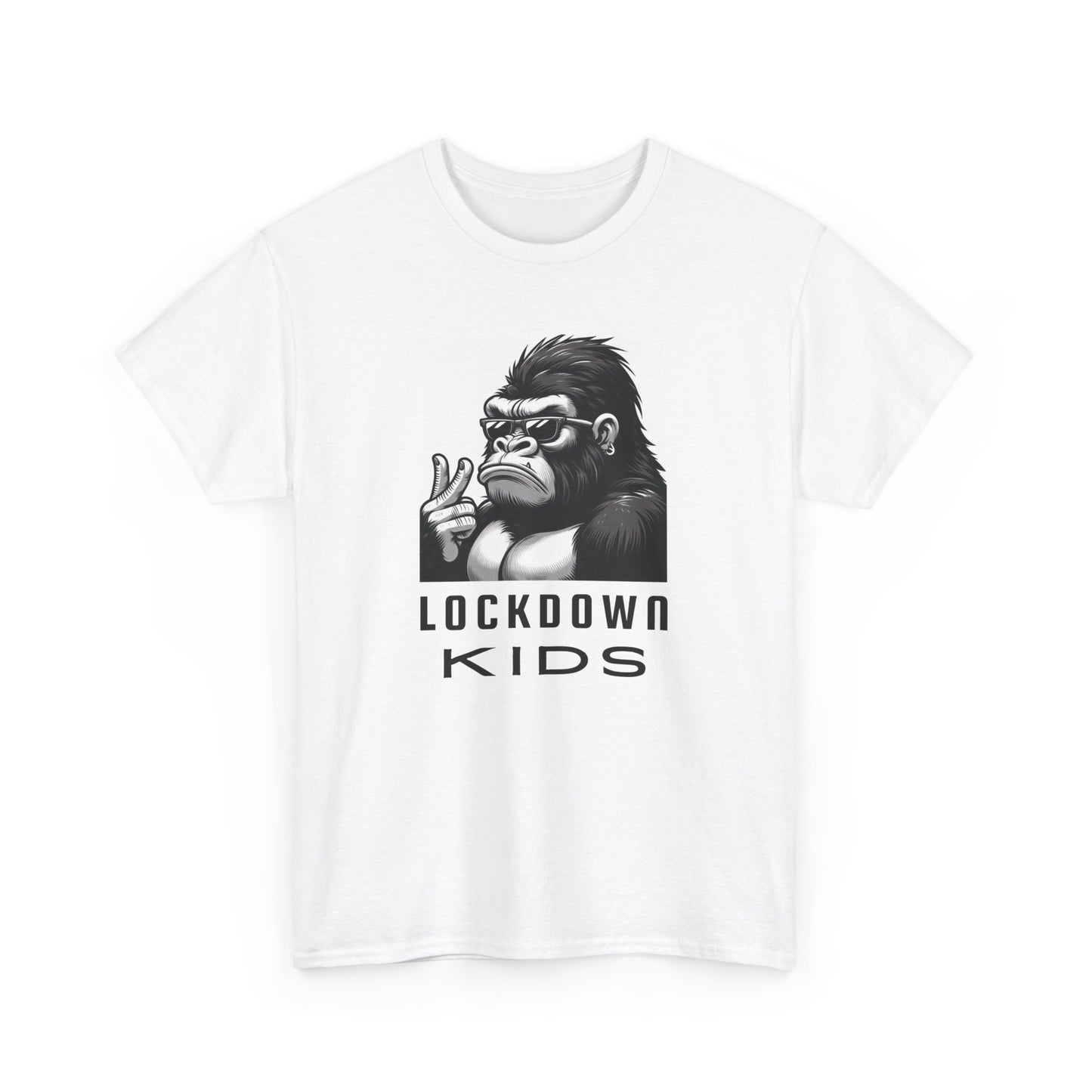 Lockdown Kids Big Gorilla - MF Heavy Cotton available in diff colors and teenage - adult sized tshirt