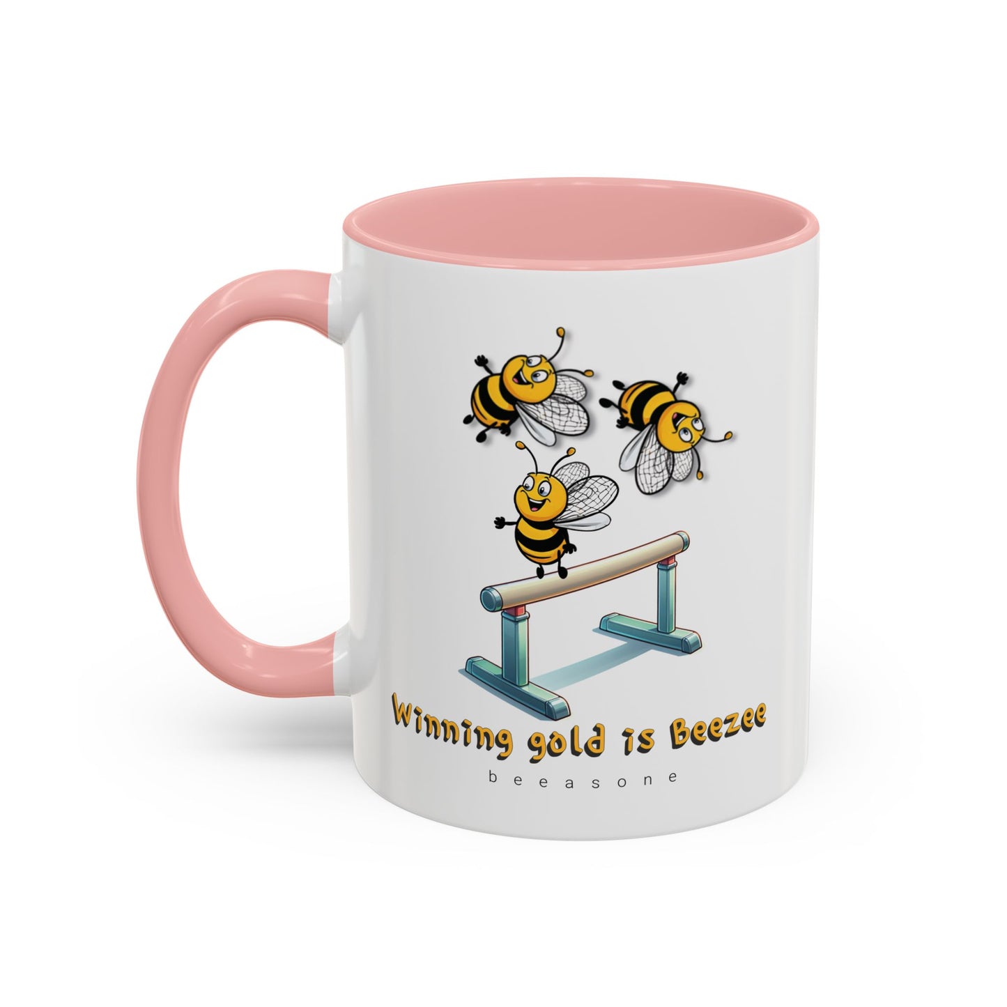 Gymnastics beeasone Hot Chocolate or Coffee Mug (Standard size 11oz or 15oz lead and BPA Free)