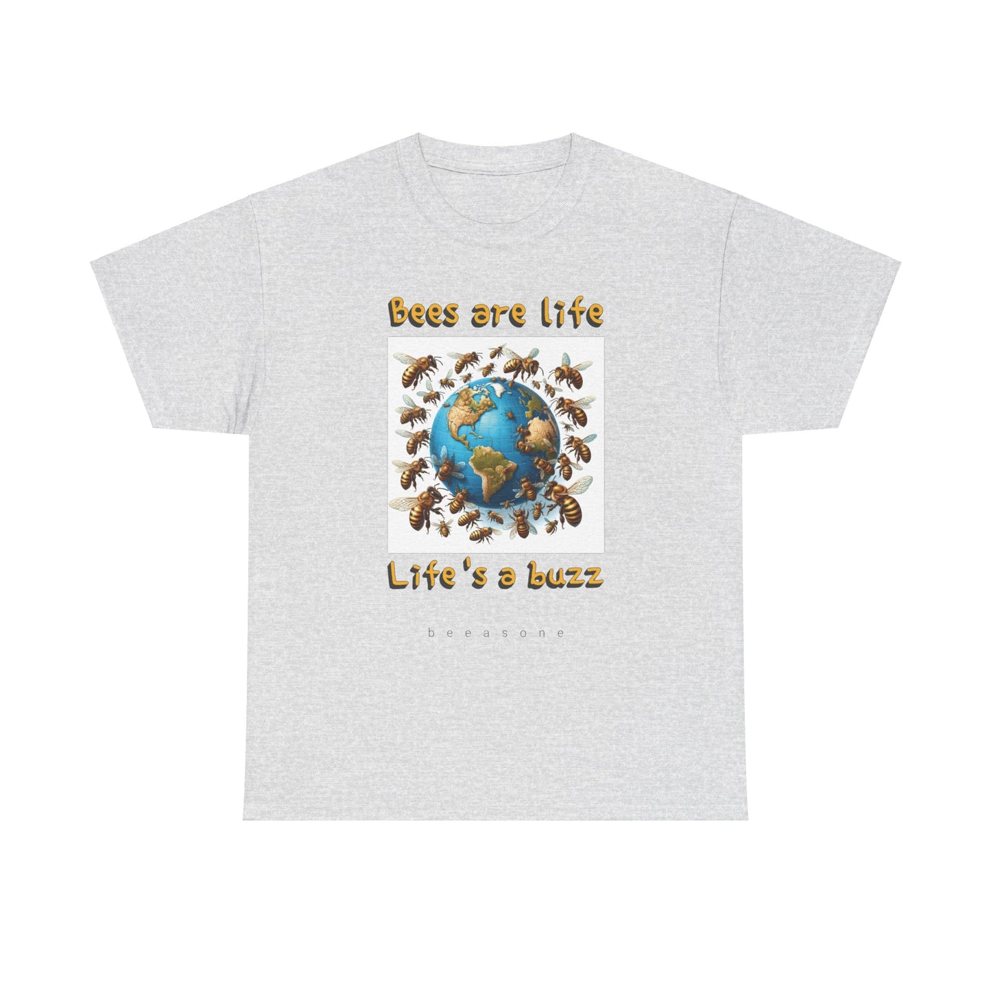 Bees are life. Life's a buzz beeasone unisex Heavy Cotton T-shirt . Diff sizes and colors available.