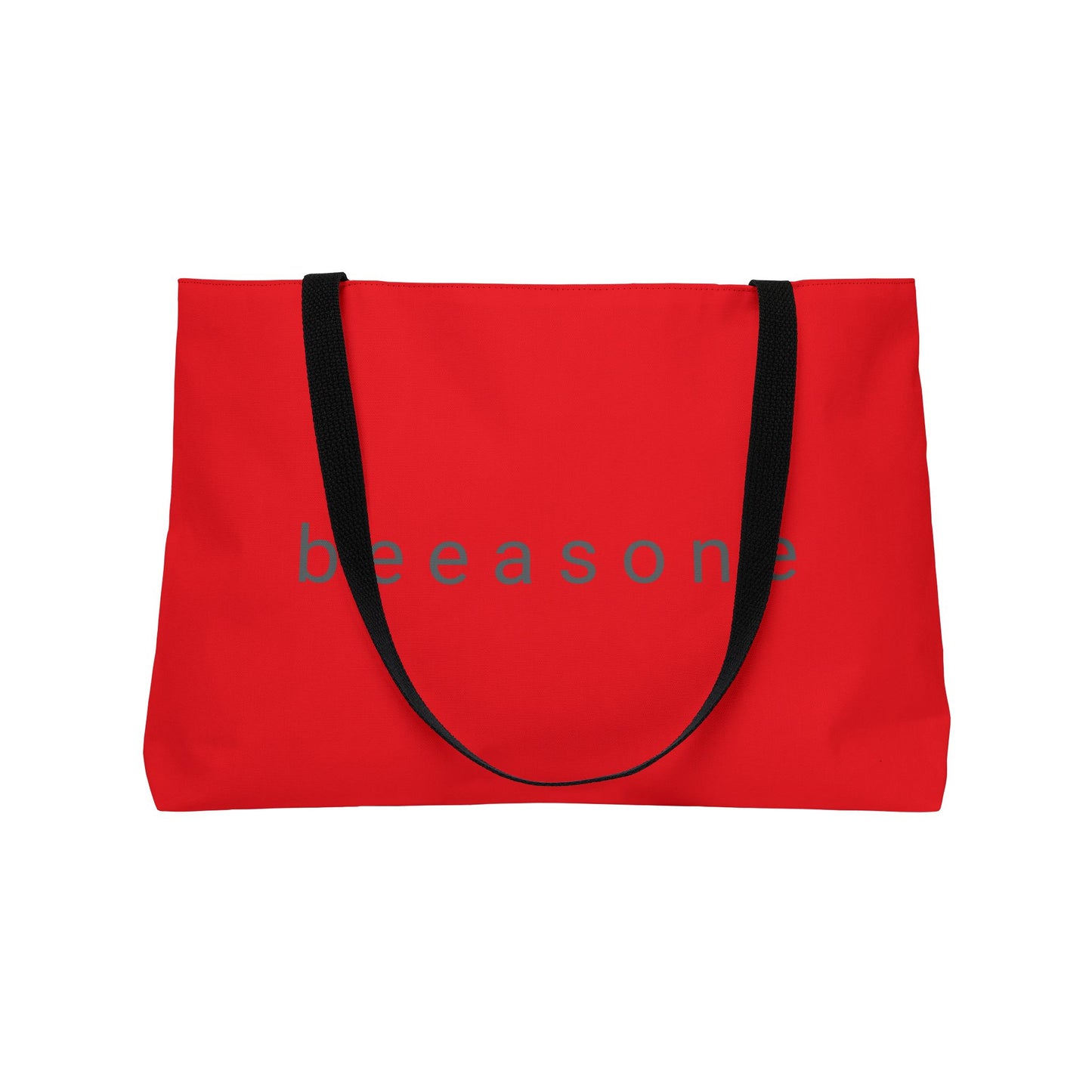 Spelling bee beeasone travel tote bag redish with blak strapp