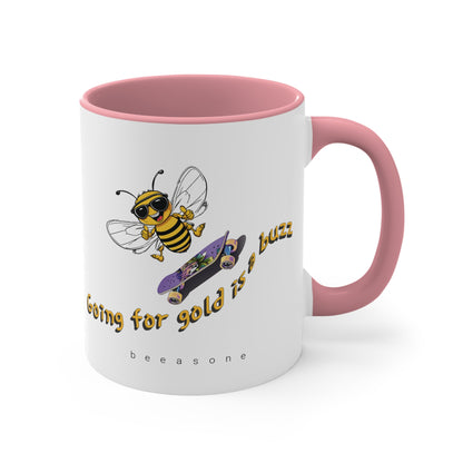 Going for Gold is a Buzz beeasone coloured Coffee Mug 325ml (Standard 11oz)