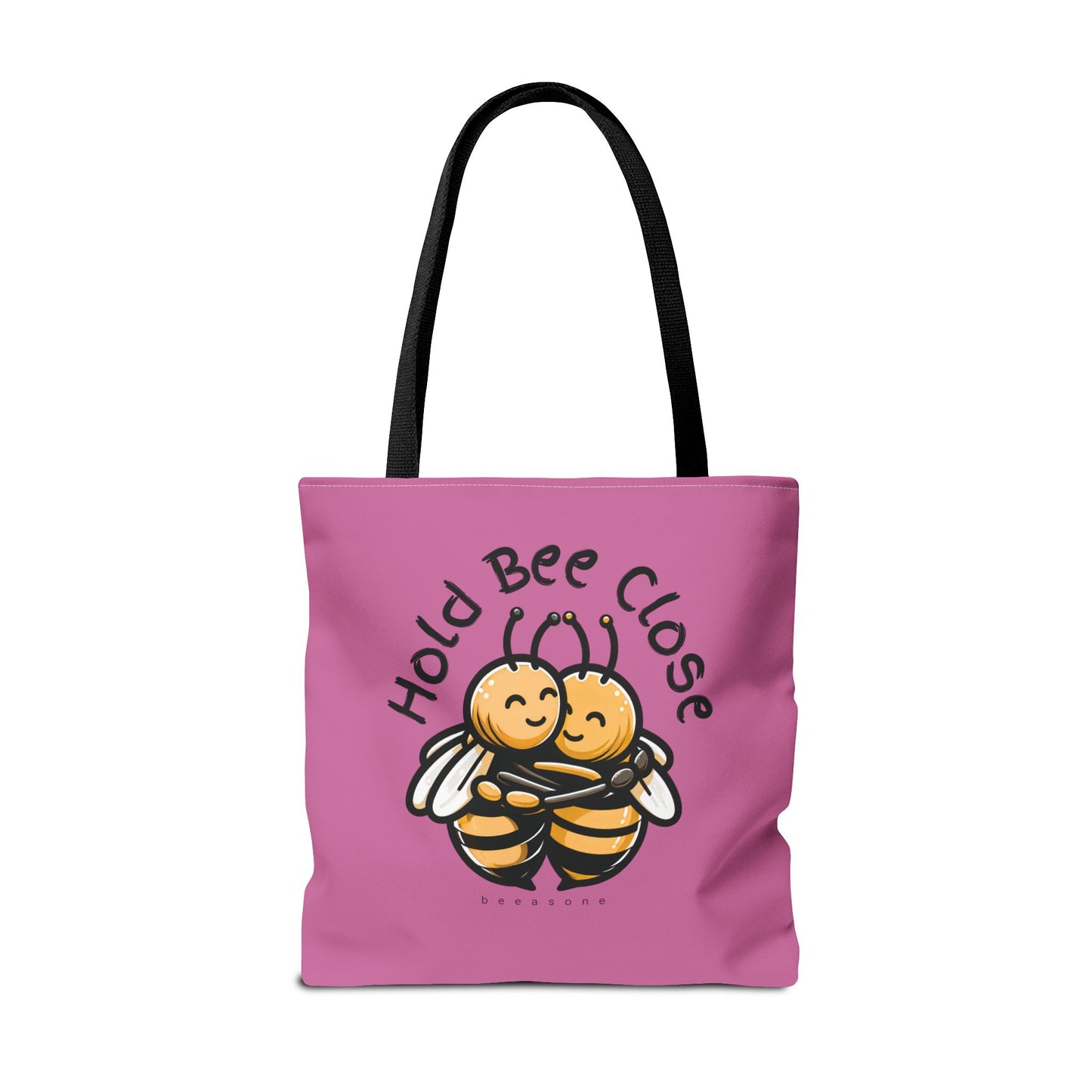 Hold bee close beeasone stylish light pink tote bag