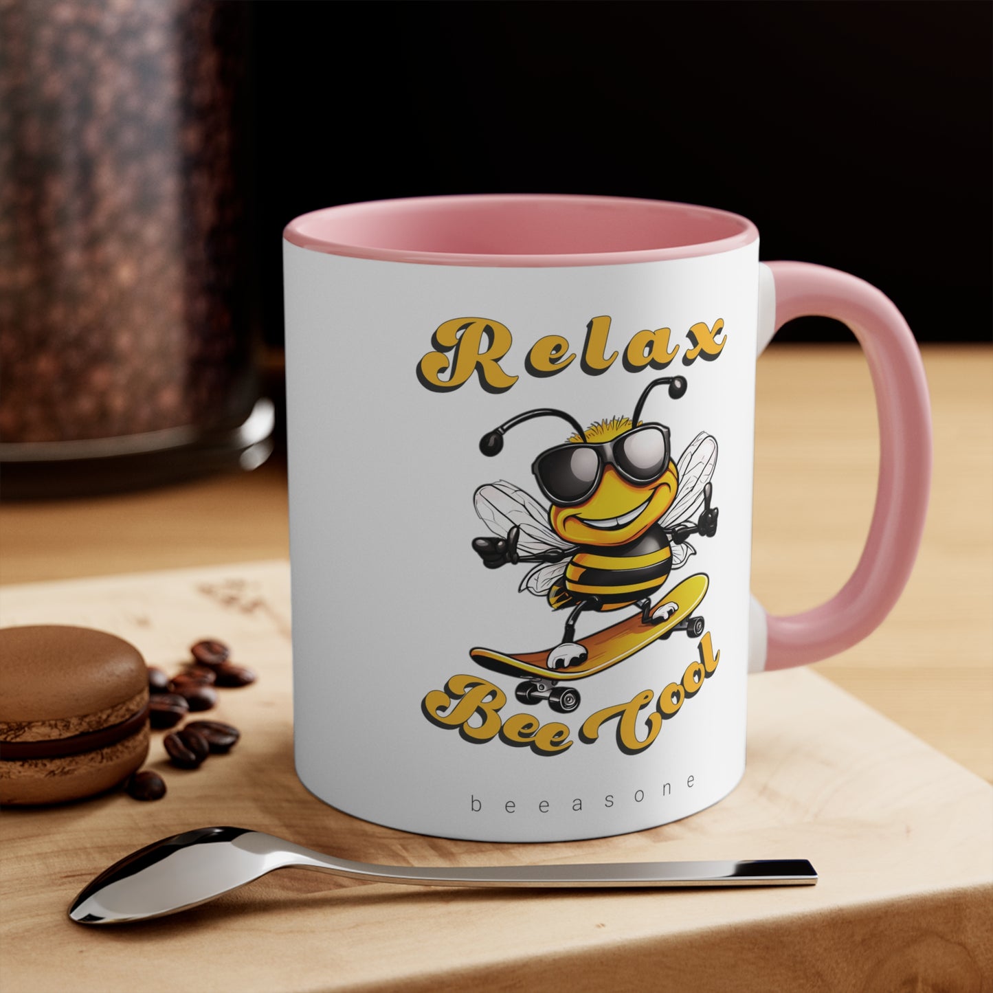 Relax with a cool beeasone coloured Coffee Mug 325ml (Standard 11oz)