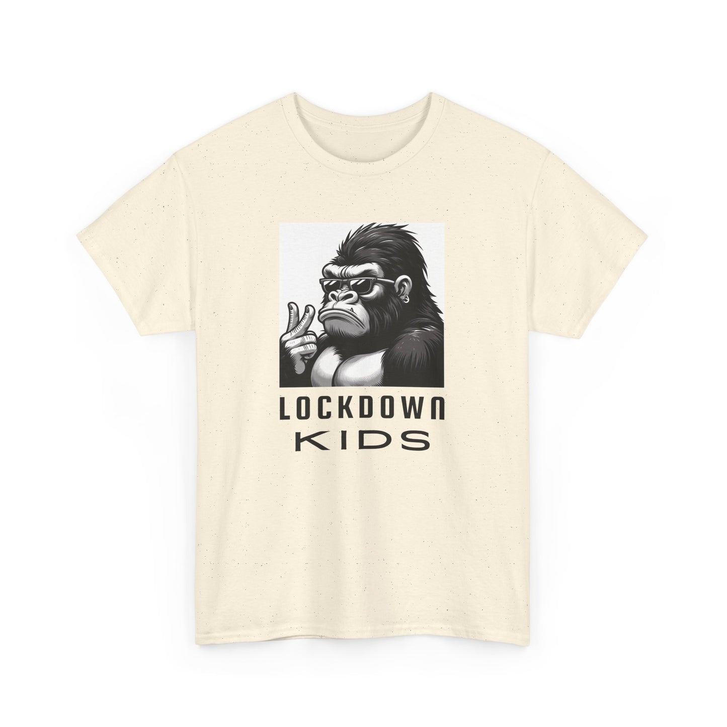 Lockdown Kids Big Gorilla - MF Heavy Cotton available in diff colors and teenage - adult sized tshirt