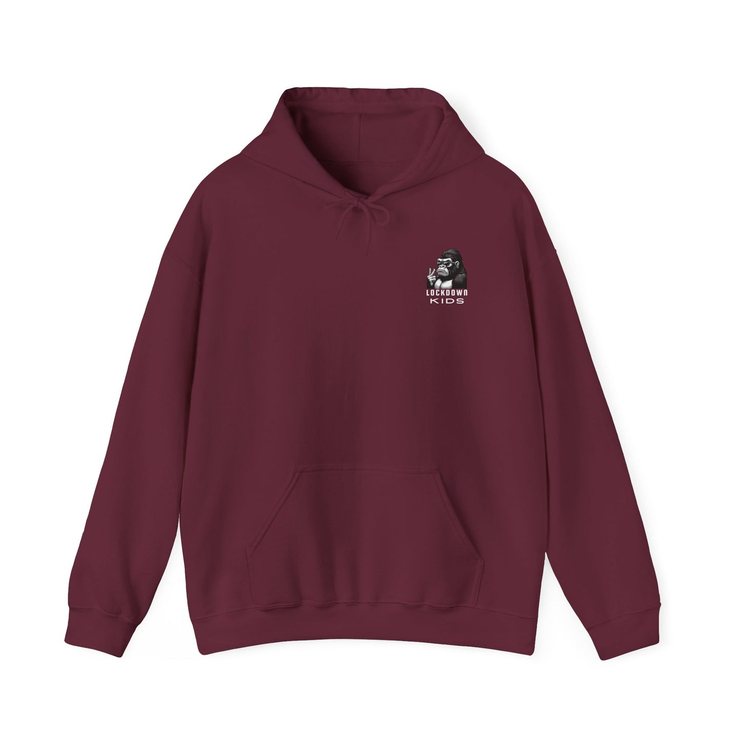 Covid Lockdown Kids beeasone Gorilla MF Hooded Sweatshirt