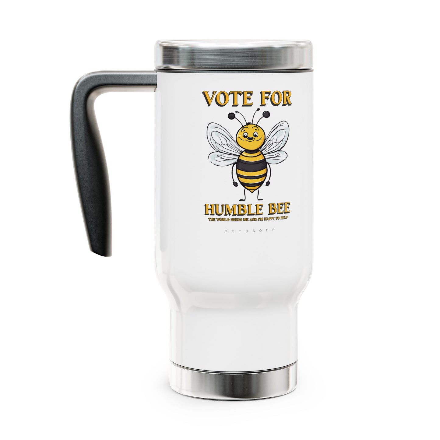 Vote for Humble Bee beeasone Stainless Steel Travel Mug with Handle, 14oz (410mls)