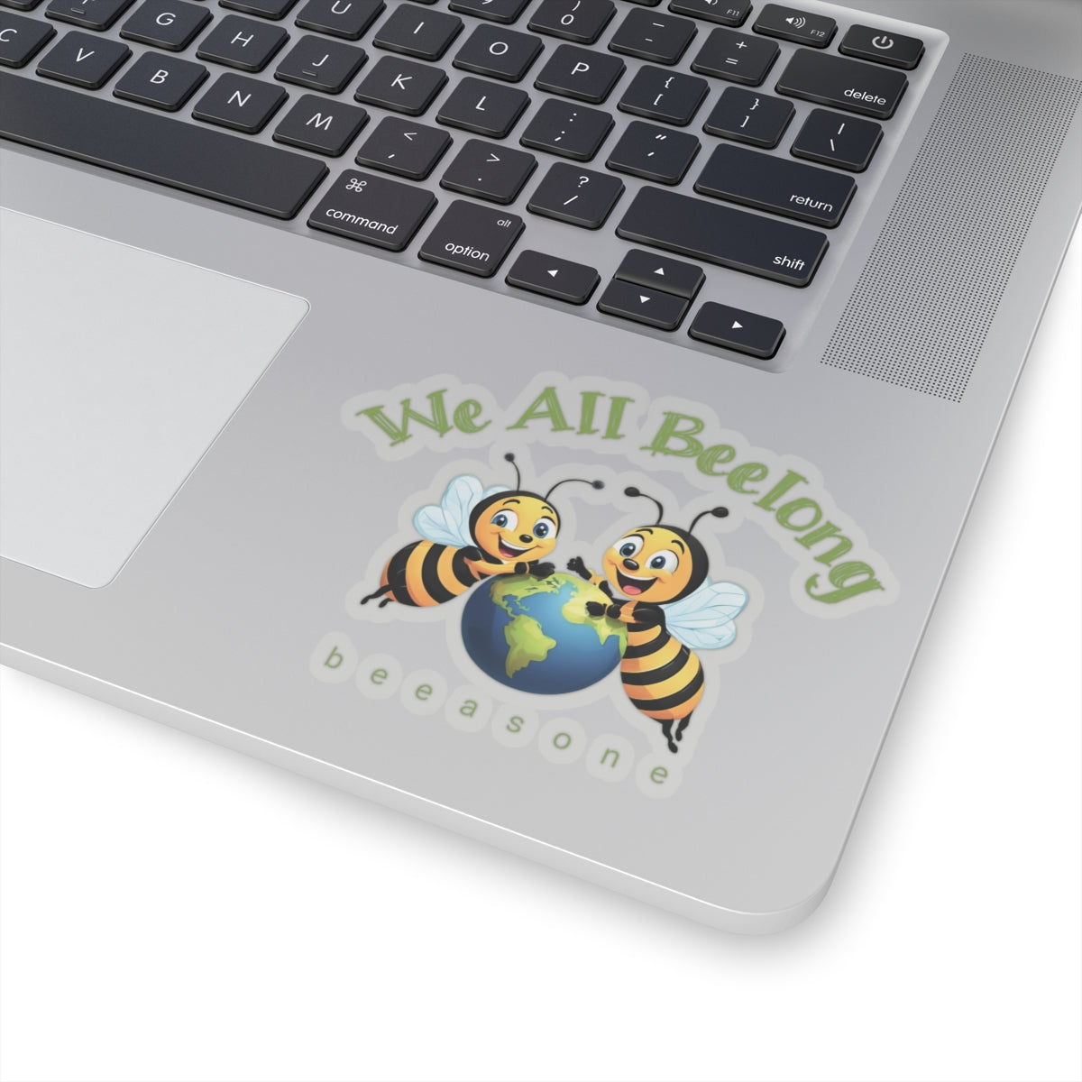 We all belong beeasone sticker