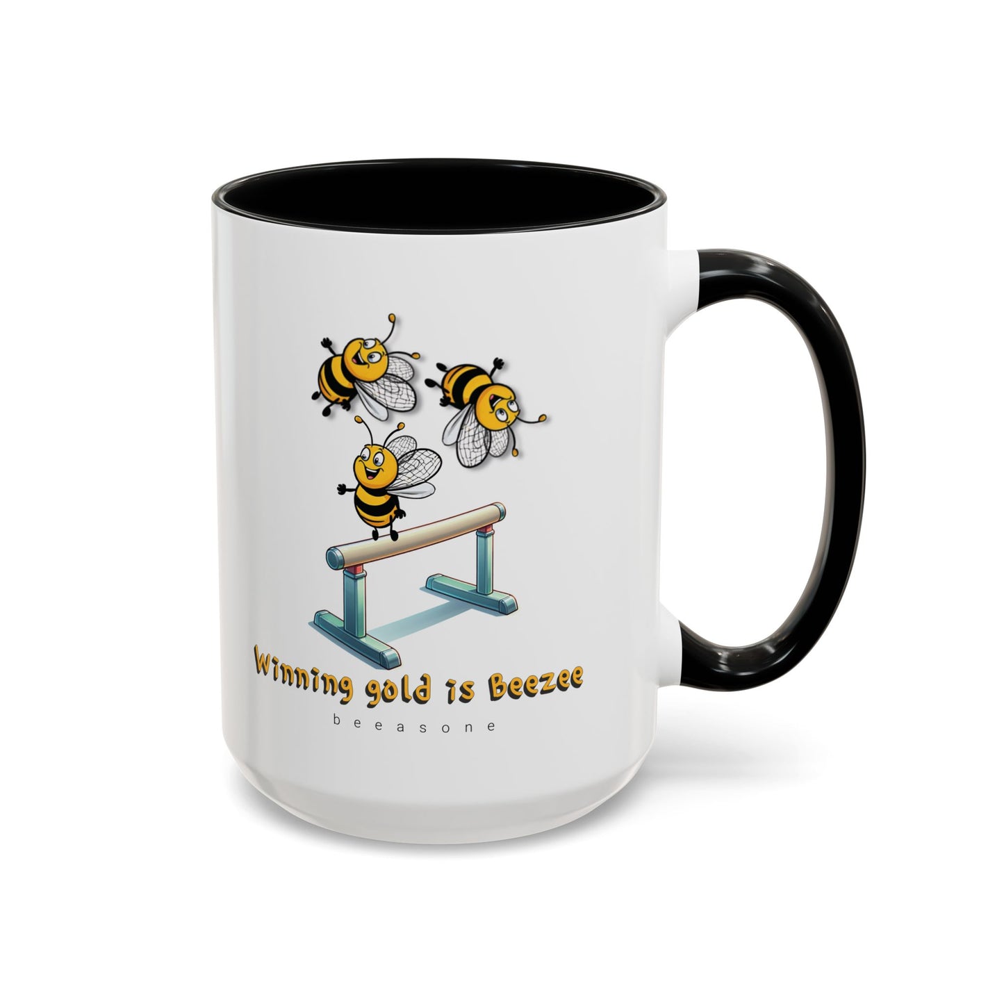 Gymnastics beeasone Hot Chocolate or Coffee Mug (Standard size 11oz or 15oz lead and BPA Free)