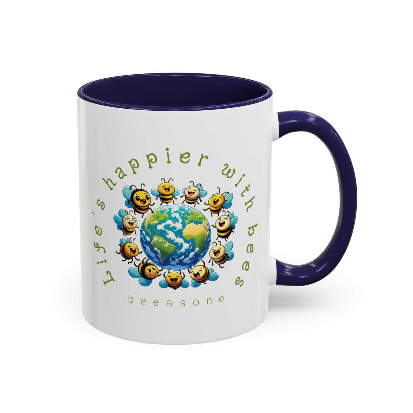 Life's Happier beeasone Hot Chocolate or Coffee Mug 11oz (325mls) or 15oz (443mls)