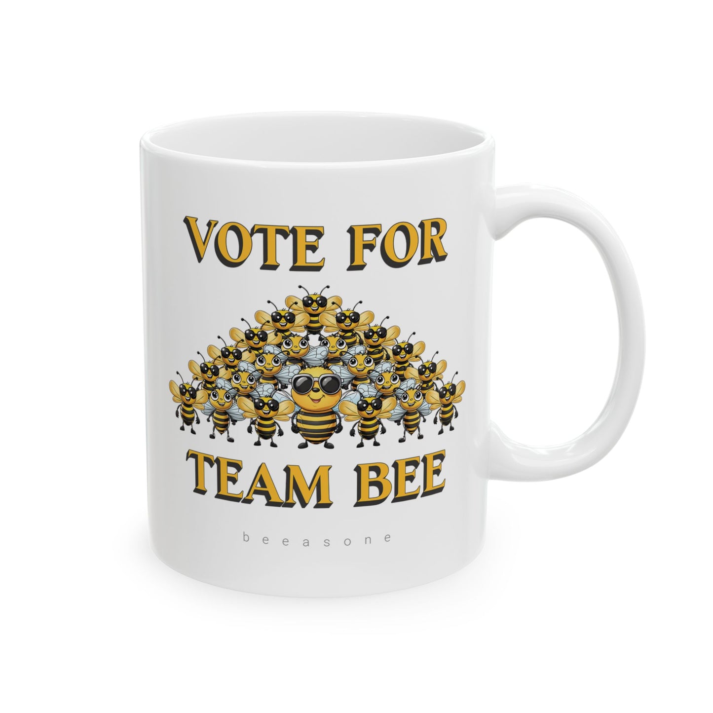 Vote for Team Bee beeasone coffee mug