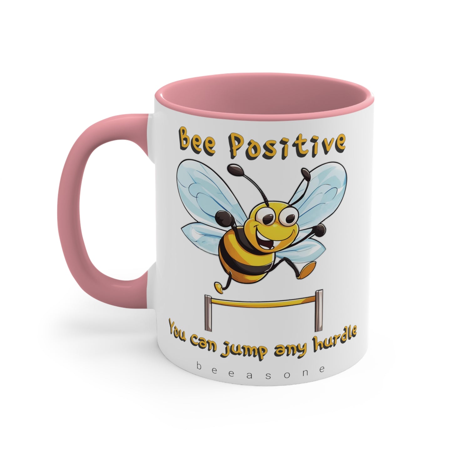 Bee Positive beeasone coloured Coffee Mug 325ml (Standard 11oz)