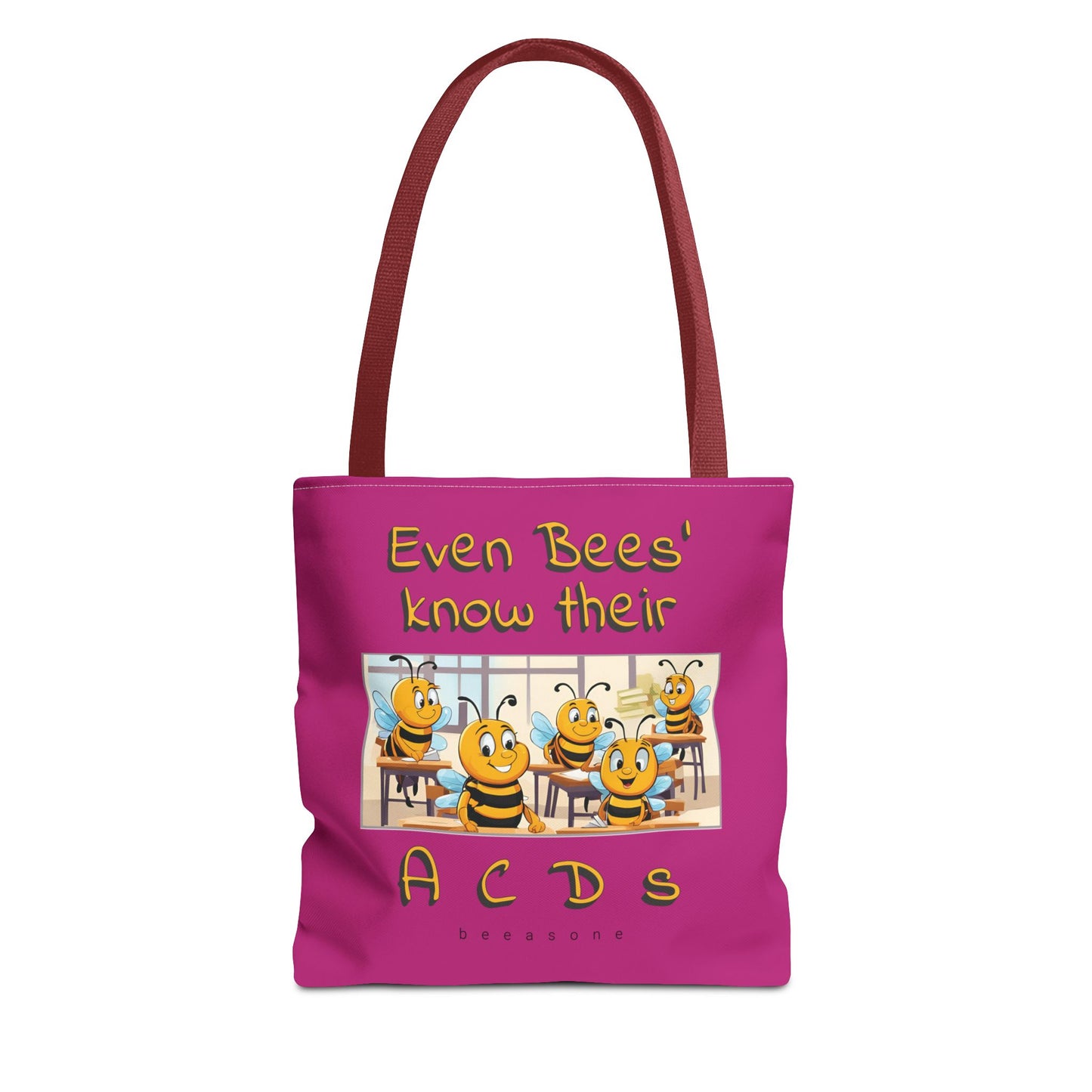 Even bees know their A C D s beeasone stylish pinke Tote Bag Special Spelling Bee Promotion