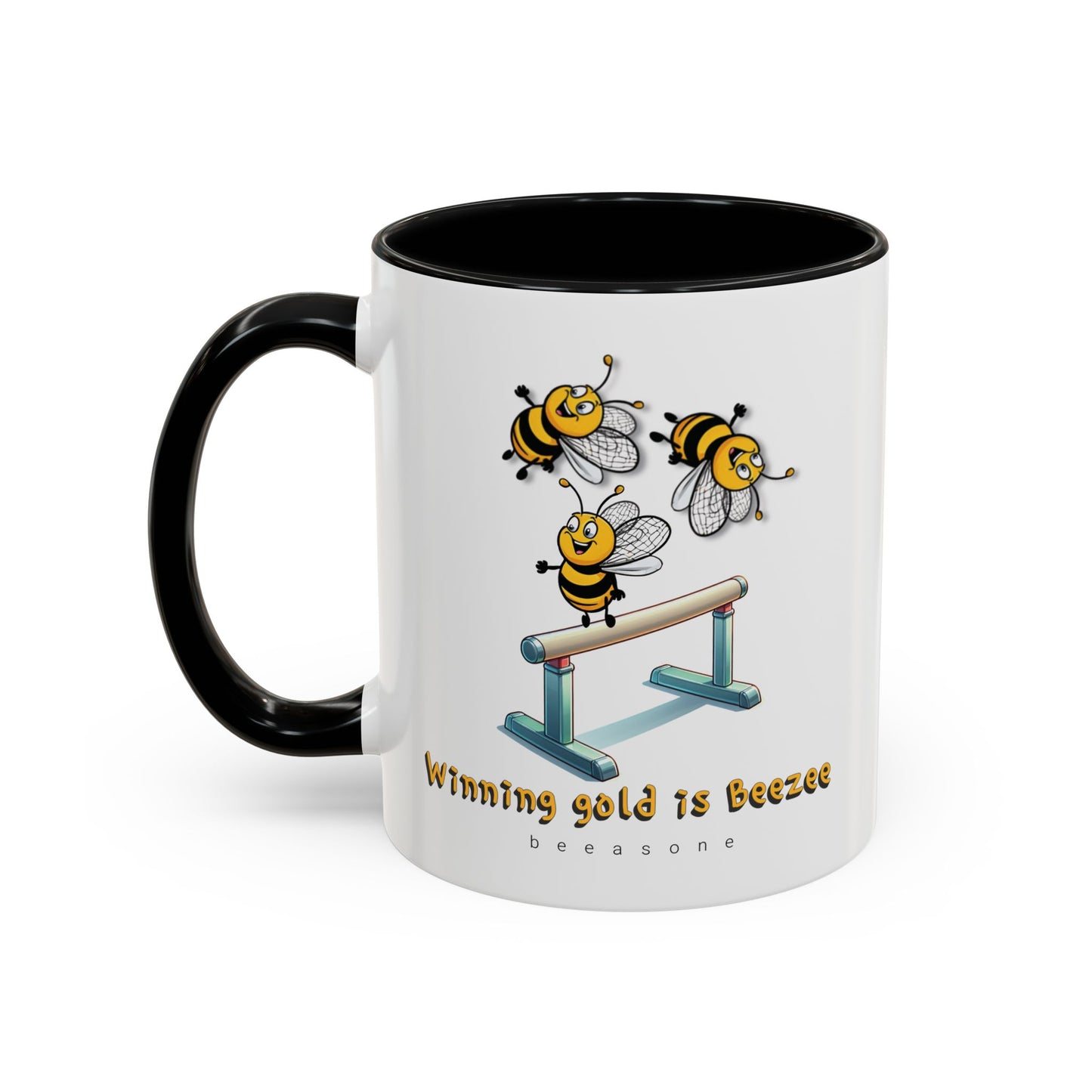 Gymnastics beeasone Hot Chocolate or Coffee Mug (Standard size 11oz or 15oz lead and BPA Free)