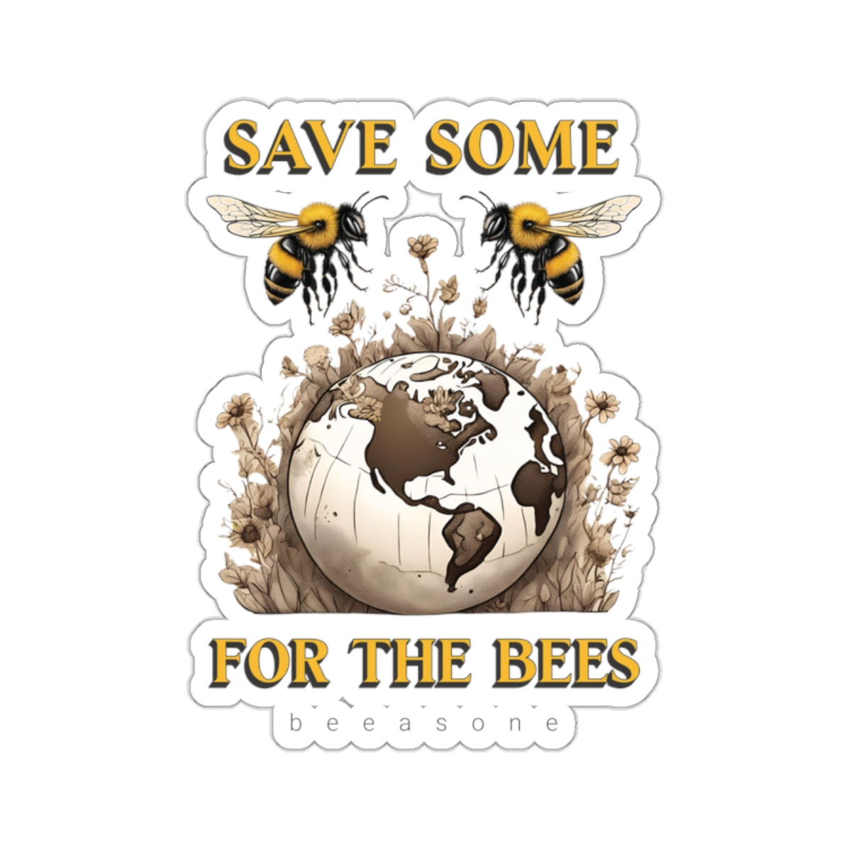 Save some for the bees beeasone sticker