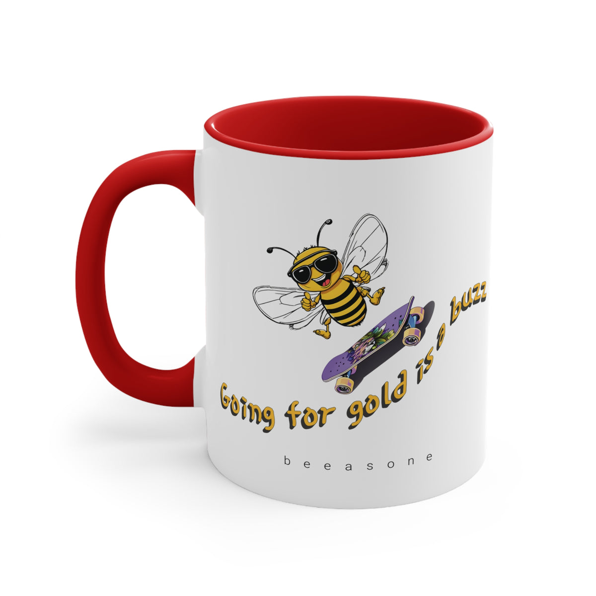 Going for Gold is a Buzz beeasone coloured Coffee Mug 325ml (Standard 11oz)