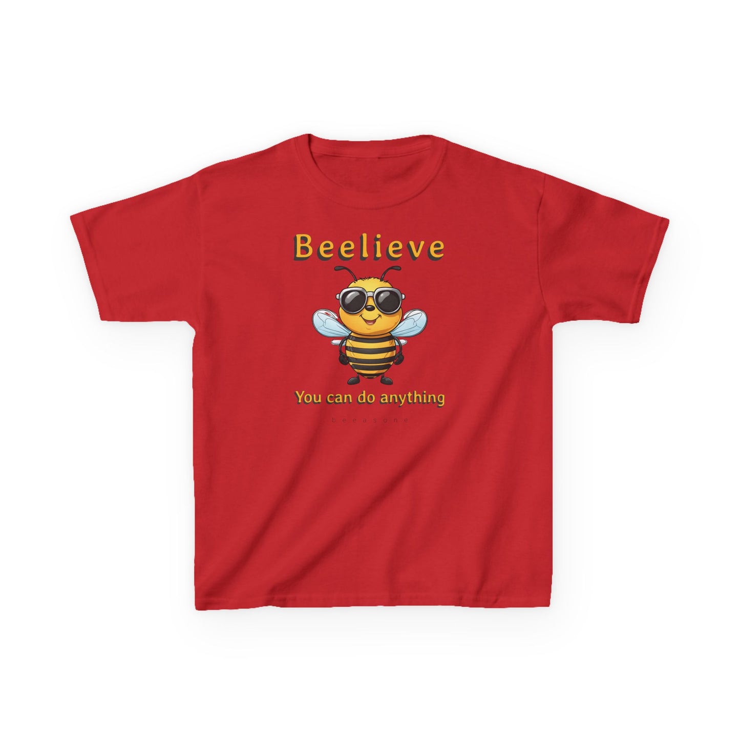 Beelieve you can do anything beeasone  Kids tee - Heavy Cotton™ Tee available in dif colors and sizes