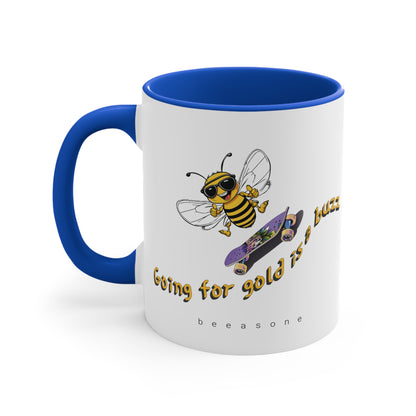 Going for Gold is a Buzz beeasone coloured Coffee Mug 325ml (Standard 11oz)