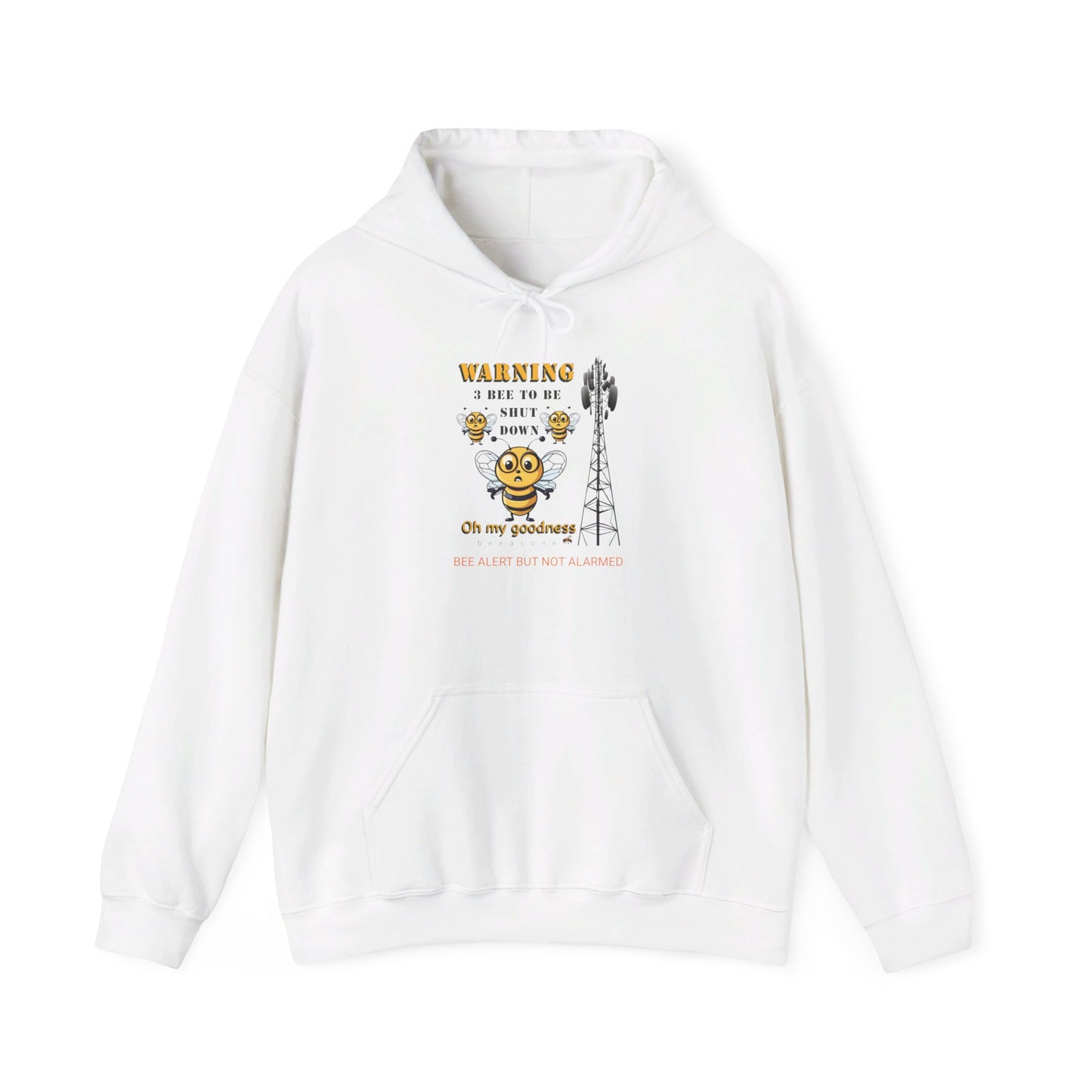 WARNING 3 Bee Network Shutdown beeasone Unisex Heavy Blend™ Hooded Sweatshirt available in diff colors and sizes