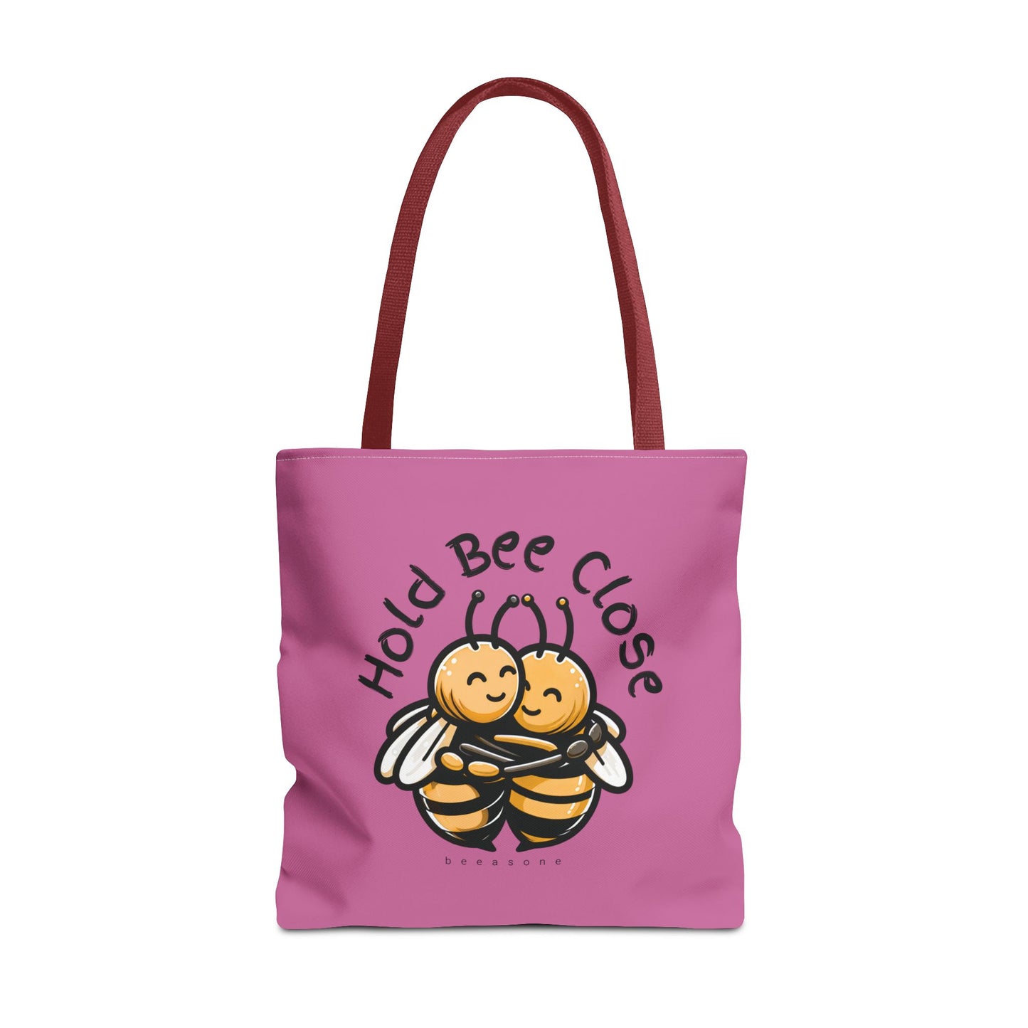 Hold bee close beeasone stylish light pink tote bag