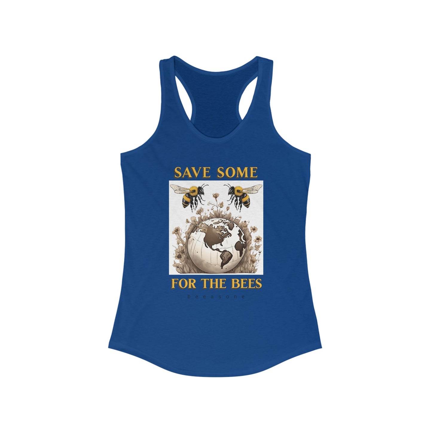 Save some for the bees beeasone Women's Ideal Cool Racerback Tank Top