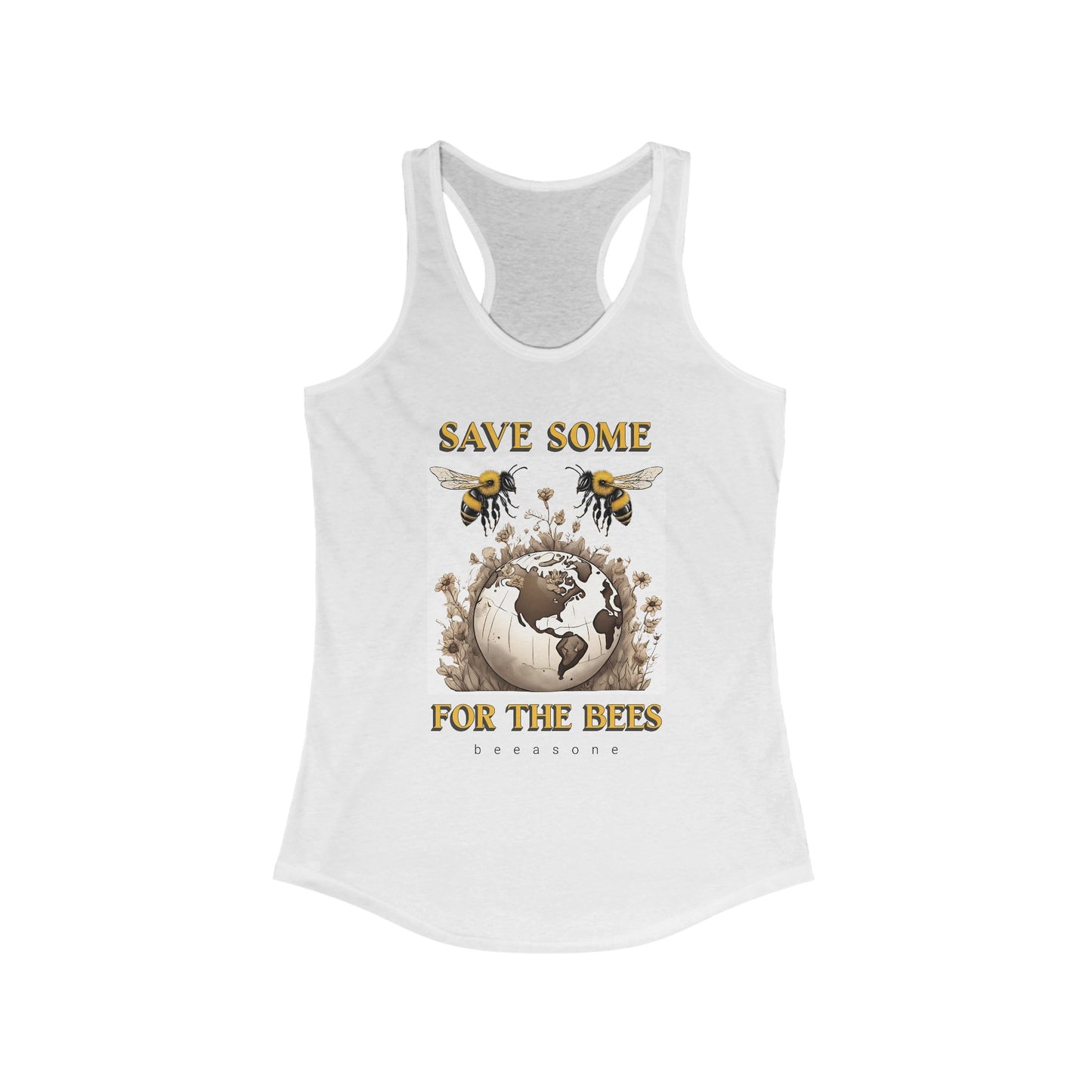 Save some for the bees beeasone Women's Ideal Cool Racerback Tank Top