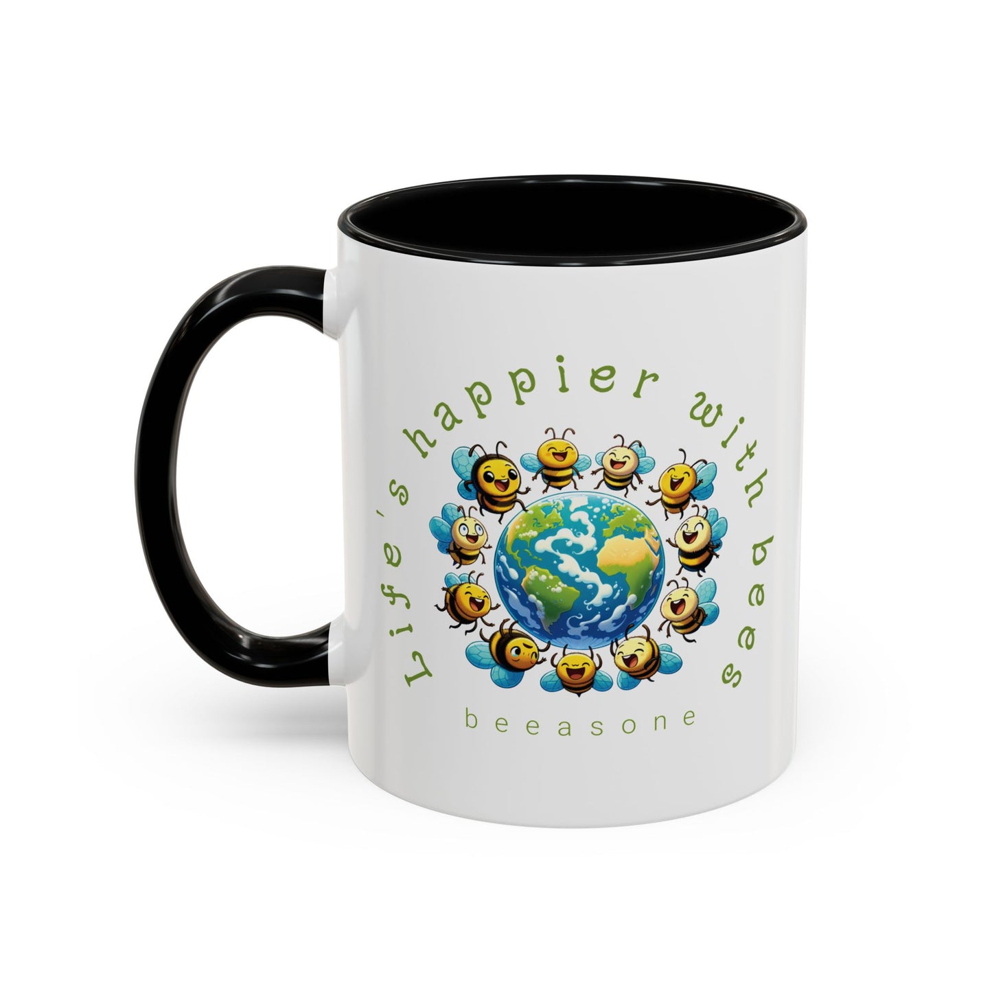 Life's Happier beeasone Hot Chocolate or Coffee Mug 11oz (325mls) or 15oz (443mls)