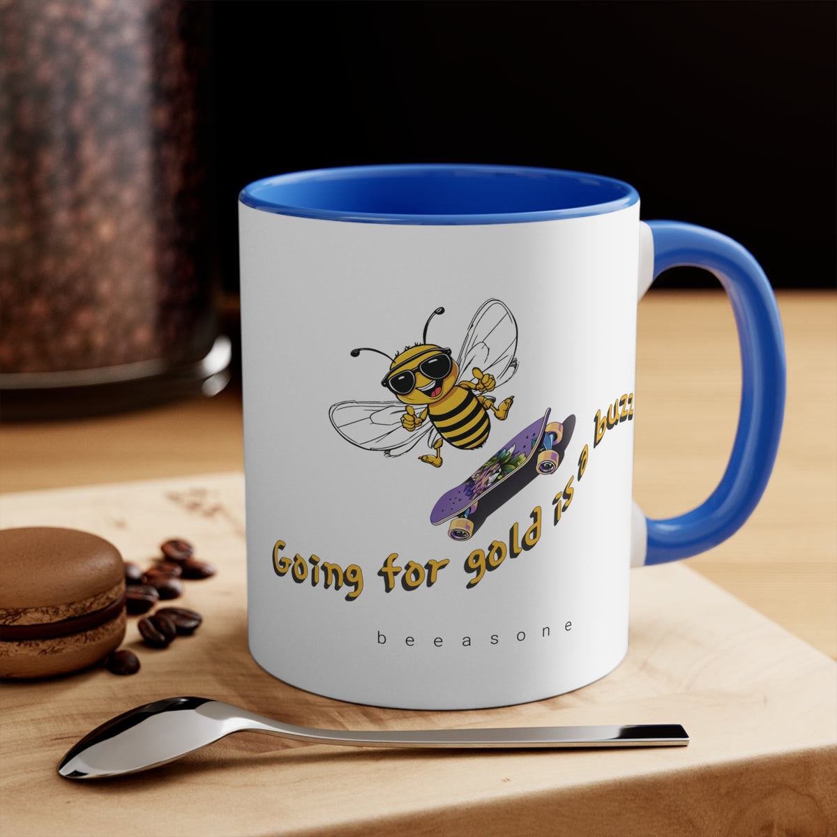Going for Gold is a Buzz beeasone coloured Coffee Mug 325ml (Standard 11oz)