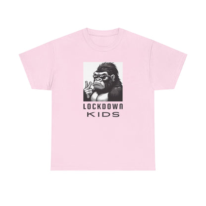 Lockdown Kids Big Gorilla - MF Heavy Cotton available in diff colors and teenage - adult sized tshirt