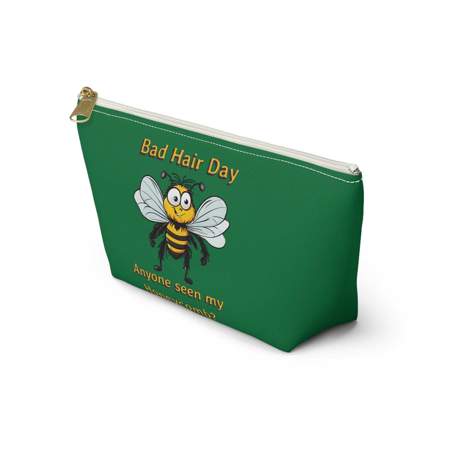 Bad hair day beeasone stylish accessories / cosmetics pouch - dark green Special edition