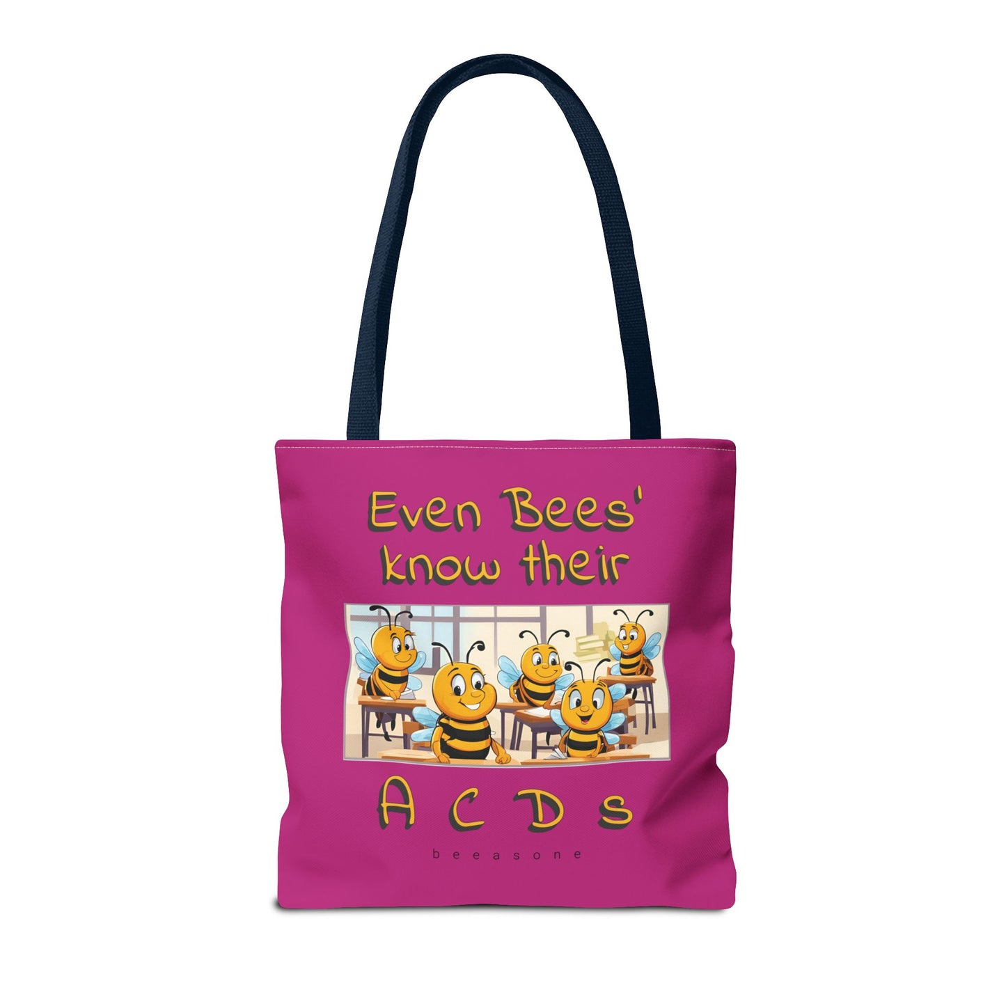 Even bees know their A C D s beeasone stylish pinke Tote Bag Special Spelling Bee Promotion